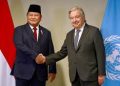 Presiden Prabowo Bertemu dengan Sekjen PBB, Bahas Perdamaian Dunia