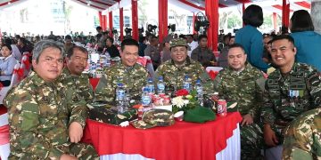 Dirgahayu TNI, Bupati Humbahas Ikuti Upacara Peringatan HUT ke-80 TNI Wilayah Kodam I/BB