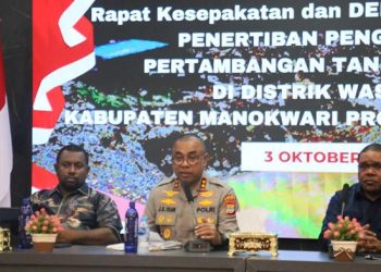 Warning Penambang Emas Ilegal di Manokwari, Kapolda : Stop Rusak Linkungan