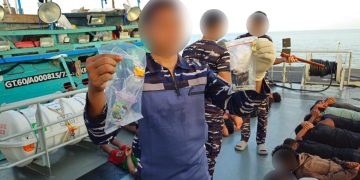 TNI AL Gagalkan Penyelundupan 49 Paket Sabu Siap Edar