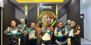 TNI AL Gagalkan Penyelundupan Narkotika 9 Kg Di Perairan Selat Riau