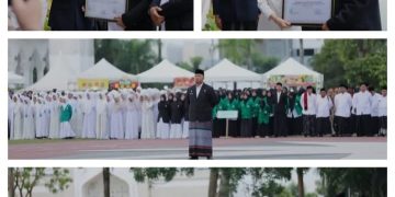 Amsakar dan Li Claudia Hadirkan Kehangatan di Tengah Lautan Santri
