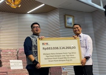 KPK Serahkan Uang Hasil Rampasan Rp883 Miliar ke PT Taspen Terkait Kasus Korupsi Investasi Fiktif