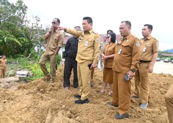 Bupati Humbang Hasundutan Tinjau Pembangunan Pustu Siborboron dan UPTD Peternakan