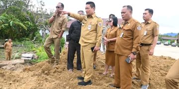 Bupati Humbang Hasundutan Tinjau Pembangunan Pustu Siborboron dan UPTD Peternakan