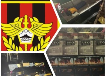 Bea Cukai Batam Hentikan Speedboat Tanpa Nama Bermuatan Rokok Ilegal di Perairan Tanjung Uncang Batam