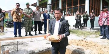 KDMP Sahitnihuta Hadir di Humbahas Bupati Bersama Forkopinda Hadir Dalam Peletakan Batu Pertama