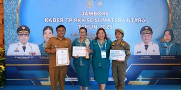 Semangat membara! TP PKK Humbahas Meriahkan Jambore Tingkat Provinsi Sumut