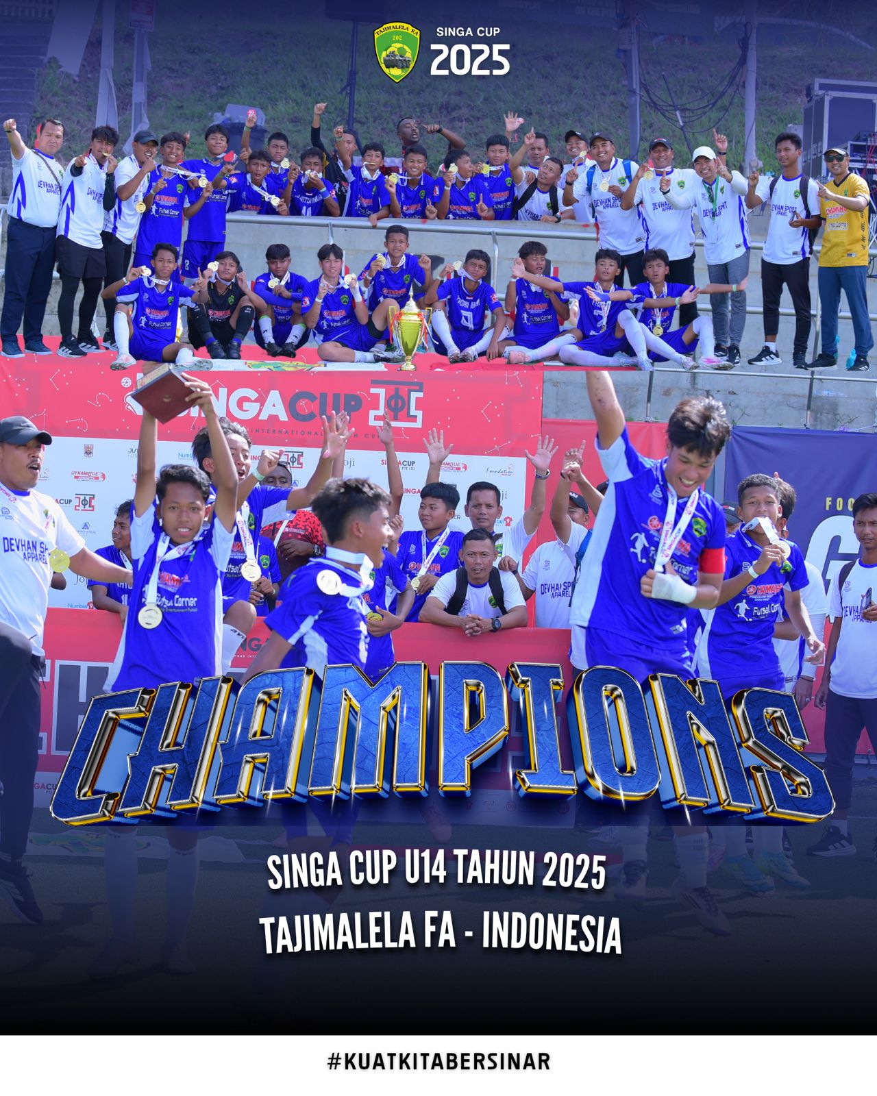 Tajimalela FA U-14 Raih Juara Singa C…