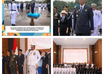 Upacara Bendera dan Tabur Bunga Peringatan Hari Pahlawan di Batam, Amsakar-Li Claudia Kobarkan Semangat Pahlawan
