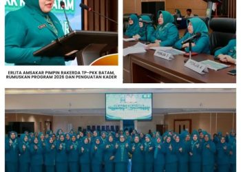 Erlita Amsakar Pimpin Rakerda TP-PKK Batam, Rumuskan Program 2026 dan Penguatan Kader
