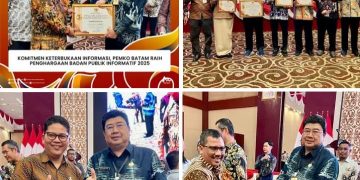 komitmen Keterbukaan Informasi, Pemko Batam Raih Penghargaan Badan Publik Informatif 2025