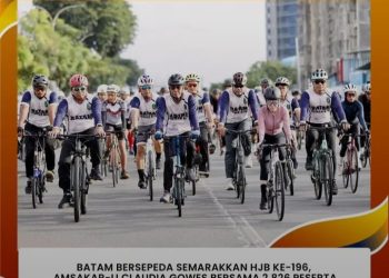 Batam Bersepeda Semarakkan HJB ke-196, Amsakar-Li Claudia Gowes Bersama 2.826 Peserta