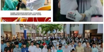 Sambil Serahkan Bantuan, Li Claudia Dengarkan Curahan Hati Anak Yatim