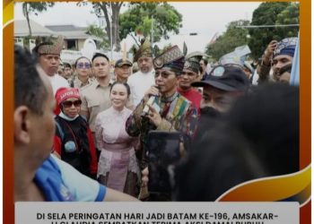 Di Sela Peringatan Hari Jadi Batam ke-196, Amsakar-Li Claudia Sempatkan Terima Aksi Damai Buruh