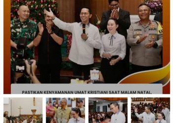 Pastikan Kenyamanan Umat Kristiani saat Malam Natal, Amsakar-Li Claudia dan Aparat Tinjau Gereja di Kota Batam