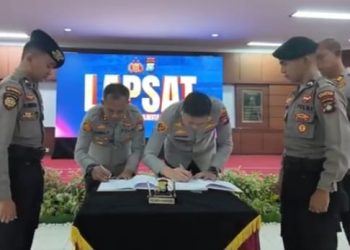 Polresta Barelang Laksanakan Rangkaian Tradisi Serah Terima Jabatan Kapolresta Barelang
