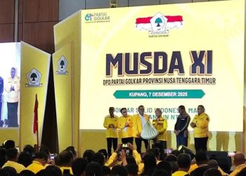 Dalam Musda XI, Alain Niti Susanto Resmi Pimpin DPD Golkar NTT 