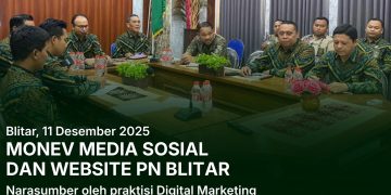 Monev Konten Sosial Media, PN Blitar Gandeng Praktisi Digital Marketing
