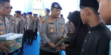 Polda Kepri Gelar Syukuran Hut Ke-75 Polairud, Peresmian Masjid Al Harun dan Kirim Bantuan Untuk Daerah Terdampak Bencana