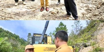 Bupati Humbang Hasundutan Tinjau Akses Jalan di Desa Sampetua dan Desa Batunagodang Siatas