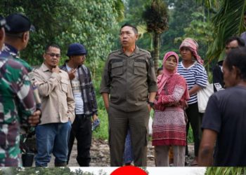 Bupati Tapanuli Utara Tinjau Pembangunan Jembatan Pascabencana di Purbatua