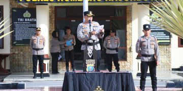Empat Pejabat Utama Polres Humbahas Resmi Berganti, Kapolres Humbahas Pimpin Sertijab.