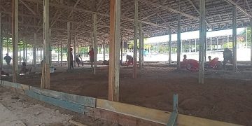 Pendopo Jemaat GKI Lahai-Roi Mansinam Pusat Kegiatan Ibadah HUT ke-171 PI