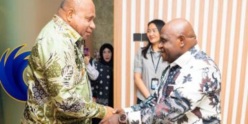 Bertemu Menteri HAM RI, Gubernur Papua Bahas Percepatan Pembangunan
