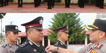 11 Personil terima Penghargaan Setya lencana “Kapolres Humbahas Pimpin Penganugerahan.