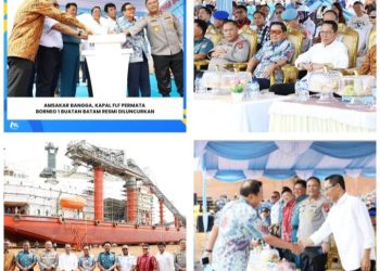 Amsakar Bangga, Kapal FLF Permata Borneo 1 Buatan Batam Resmi Diluncurkan