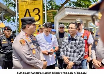 Amsakar Pastikan Arus Mudik Lebaran di Batam Lancar, Tinjau Kesiapan Sejumlah Pelabuhan