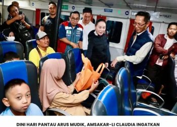 Dini Hari Pantau Arus Mudik, Amsakar-Li Claudia Ingatkan Perjalanan Aman Menuju Kampung Halaman