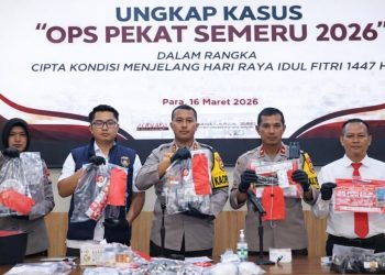 Polres Kediri Ungkap 142 Kasus dalam Operasi Pekat Semeru 2026