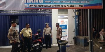 Patroli Dini Hari hingga Siang, Pengamanan Ops Ketupat Semeru Kediri Kota Diperkuat di Lima Pos