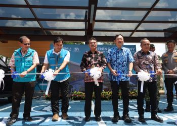 Wakil Wali Kota Bekasi Hadiri Peresmian SPKLU Berkapasitas Besar di Summarecon Mall Bekasi