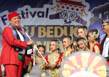 Festival Adu Bedug dan Dondang ke-19 Meriahkan Mustika Jaya, Tri Adhianto Ajak Lestarikan Budaya