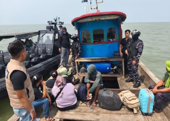 TNI AL Kembali Gagalkan Aksi Penyeludupan PMI Non Prosedural di Perairan Asahan