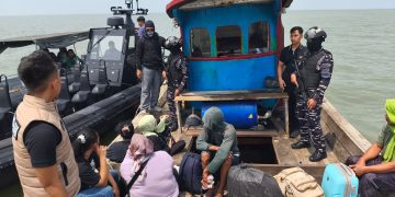 TNI AL Kembali Gagalkan Aksi Penyeludupan PMI Non Prosedural di Perairan Asahan
