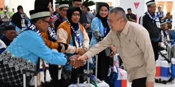 Menhub Dudy Purwagandhi Lepas Kloter Perdana Haji 2026, Terminal 2F Soetta Siap Layani Jemaah