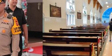 Brimob Polda Metro Sterilisasi Gereja, Pastikan Keamanan Perayaan Paskah