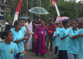 132 Tahun Misi Katolik di Tanah Papua, Uskup Timika Serukan Persatuan
