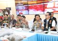 Konferensi Pers Ungkap Kasus Narkoba Jaringan Antar Provinsi dan Pemusnahan Barang Bukti di Wilayah Hukum Polresta Barelang