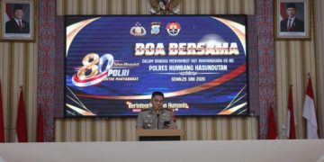Sambut HUT Bhayangkara ke -80 Polres Humbahas Gelar Doa bersama lintas Agama