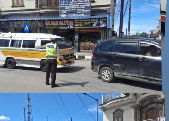 Cegah kemacatan, Polantas Humbahas Intensifkan Keamanan Padat Kenderaan.
