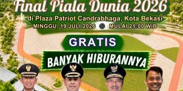 Nobar Final PD 2026 Panggung Kompak Pemkot Bekasi, Kodim 0507 dan KADIN, Menang Kalah, Persahabatan Tetap Juara
