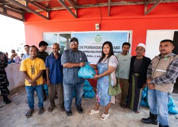 Program Tanjung Sauh Peduli Terus Berjalan, PT Batamraya Sukses Perkasa Kembali Gelar Pembagian Sembako untuk Warga Relokasi Pulau Ngenang