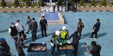 Tim Gabungan TNI AL Gagalkan Penyelundupan Pasir dan Balok Timah Ilegal Senilai Miliaran Rupiah di Jakarta Utara