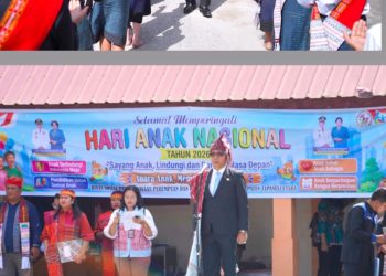 Pimpin Peringatan HAN ke-42, Bupati Taput Ajak Kolaborasi Lindungi Anak Demi Indonesia Emas 2045