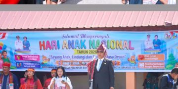 Pimpin Peringatan HAN ke-42, Bupati Taput Ajak Kolaborasi Lindungi Anak Demi Indonesia Emas 2045